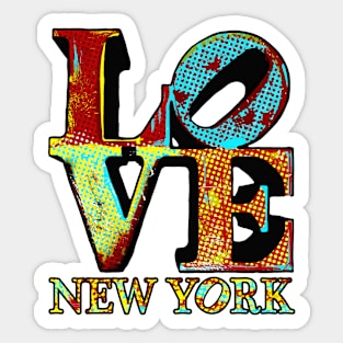 Pop Art LOVE Monument New York Sticker